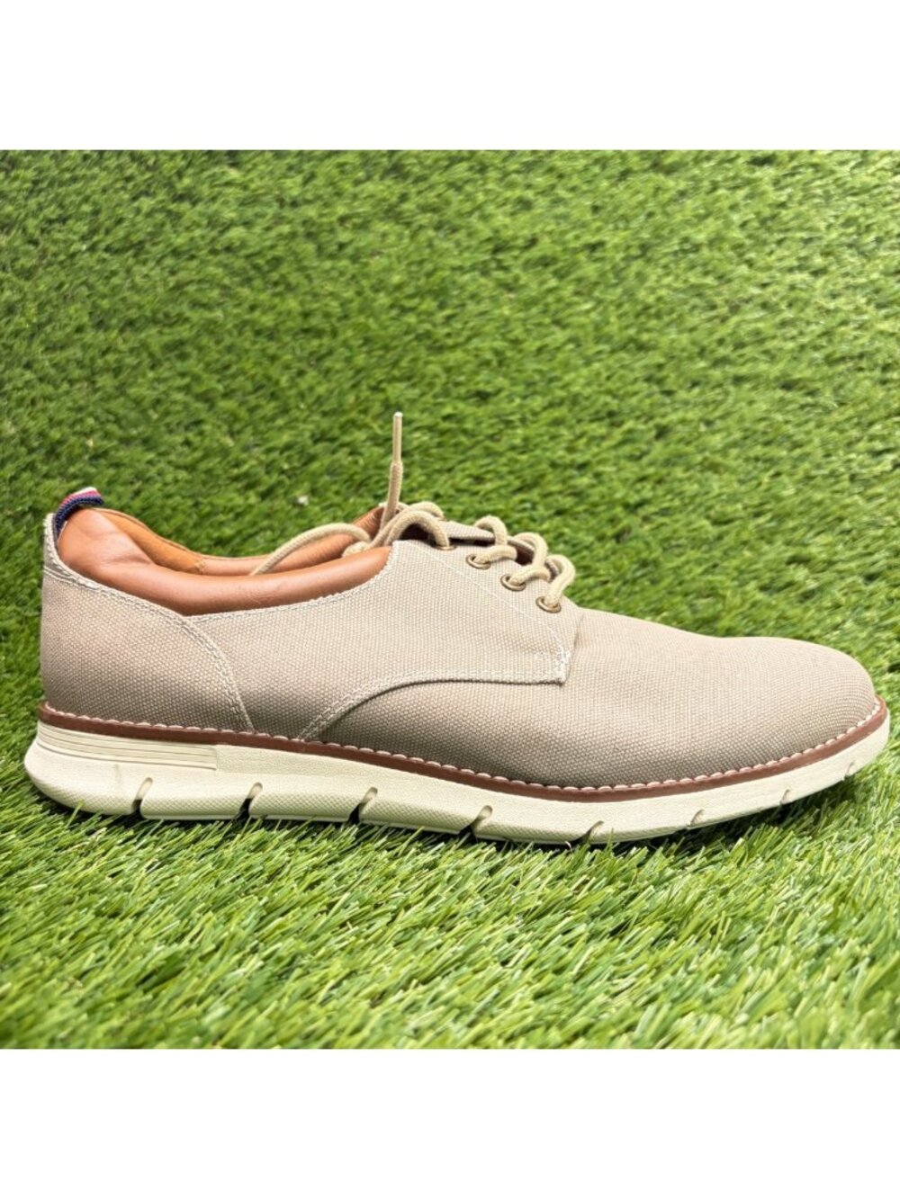 Tommy Hilfiger Wray Mens Size 8.5 Tan Brown Casual Classic Lace Up Oxford Shoes